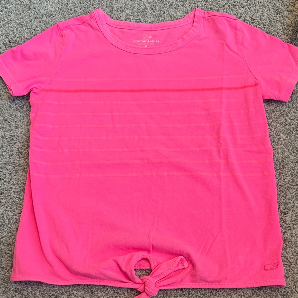 Vineyard Vines Kids Neon Pink Short Sleeve Tee
